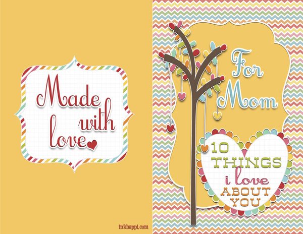 {Ouick and Easy} inspiring, sentimental Mother's Day card from inkhappi.com
