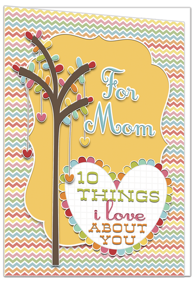 {Ouick and Easy} inspiring, sentimental Mother's Day card from inkhappi.com