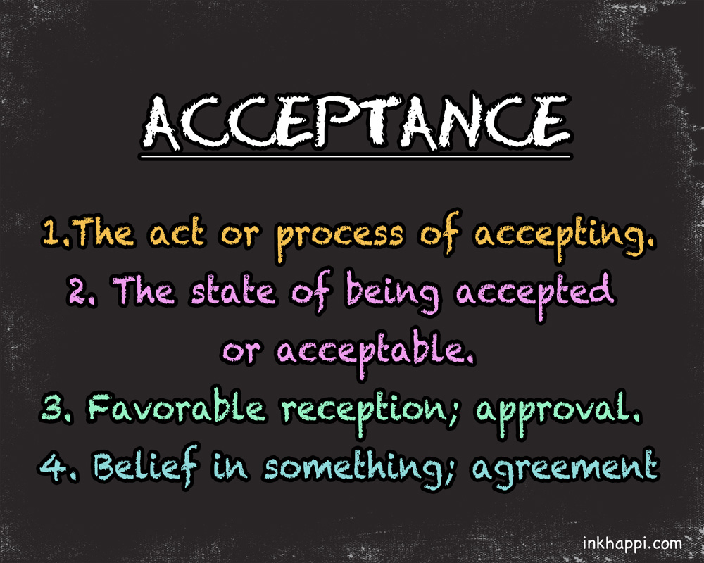 Acceptance Current Word Obsession Inkhappi