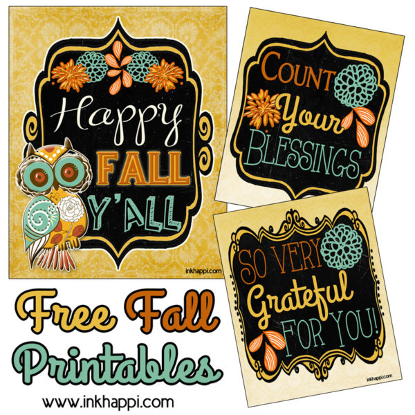 Fall printable gift tags to show your gratitude! - inkhappi
