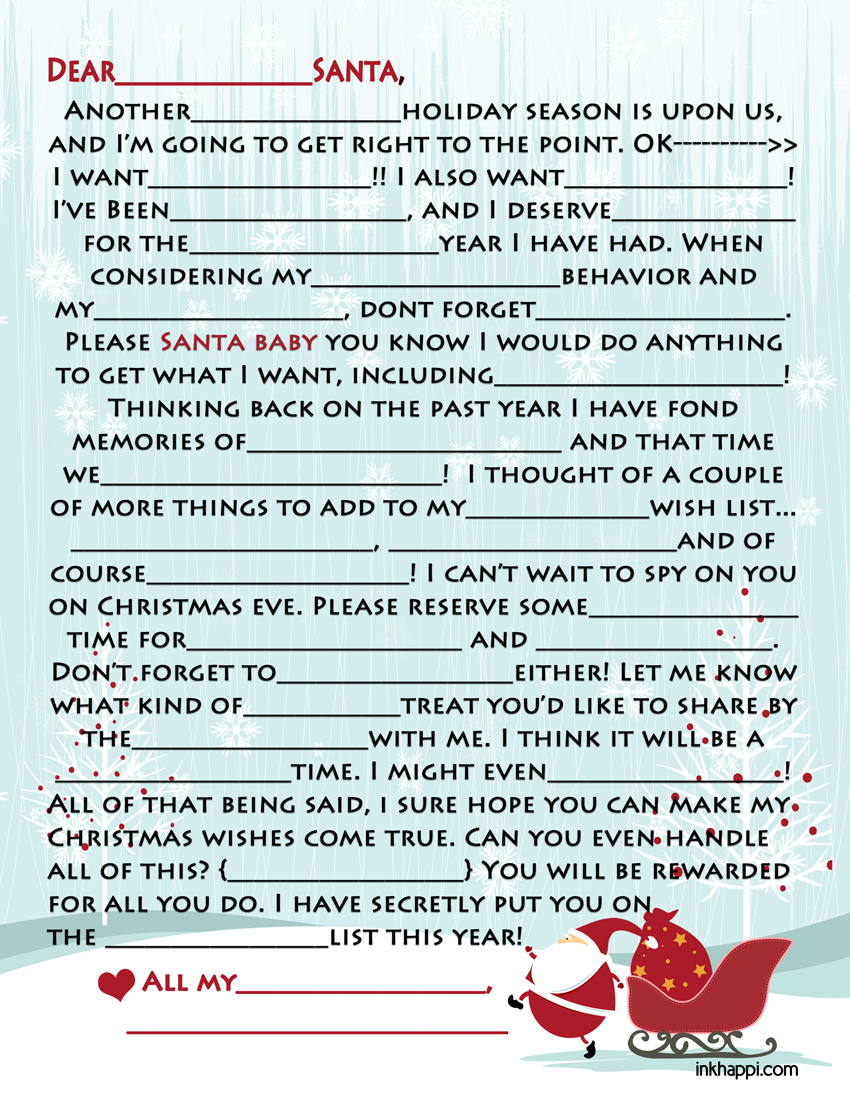 Adult Letter To Santa 25