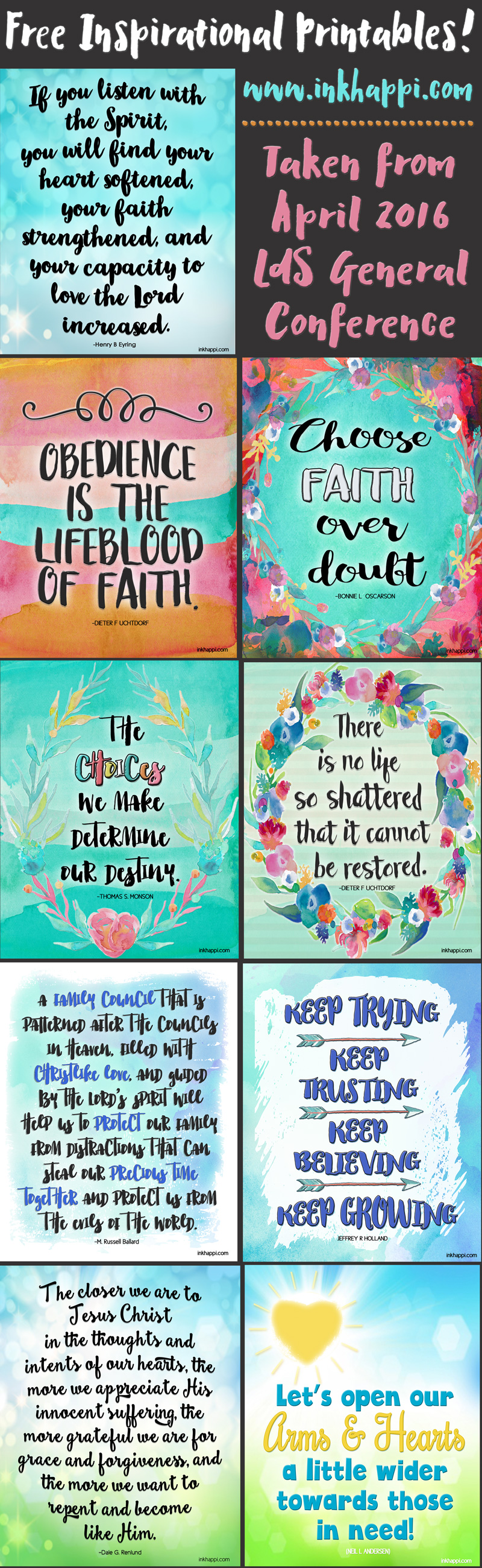 Inspirational Printables from LDS General Conference - inkhappi