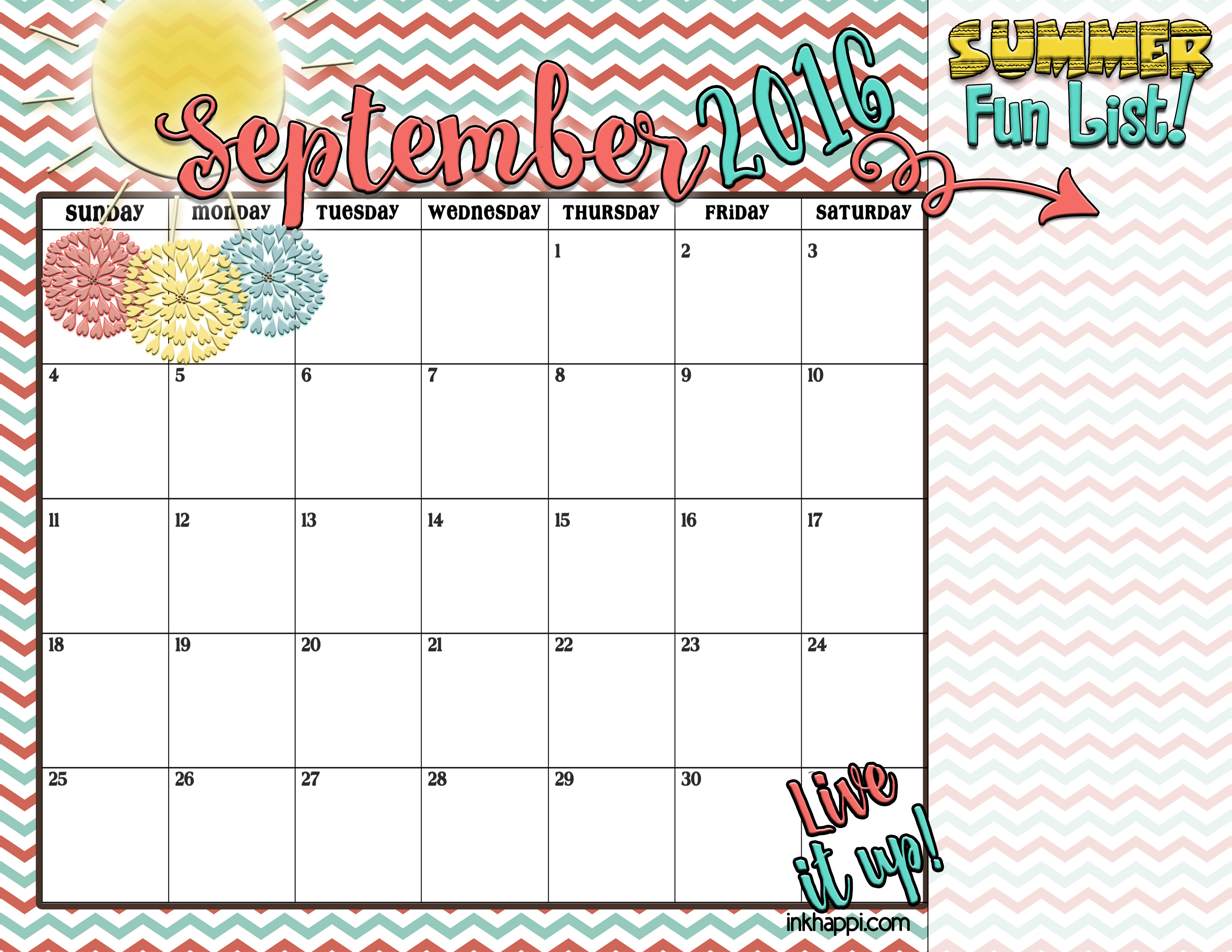 Summer Planning Calendars and ideas! inkhappi