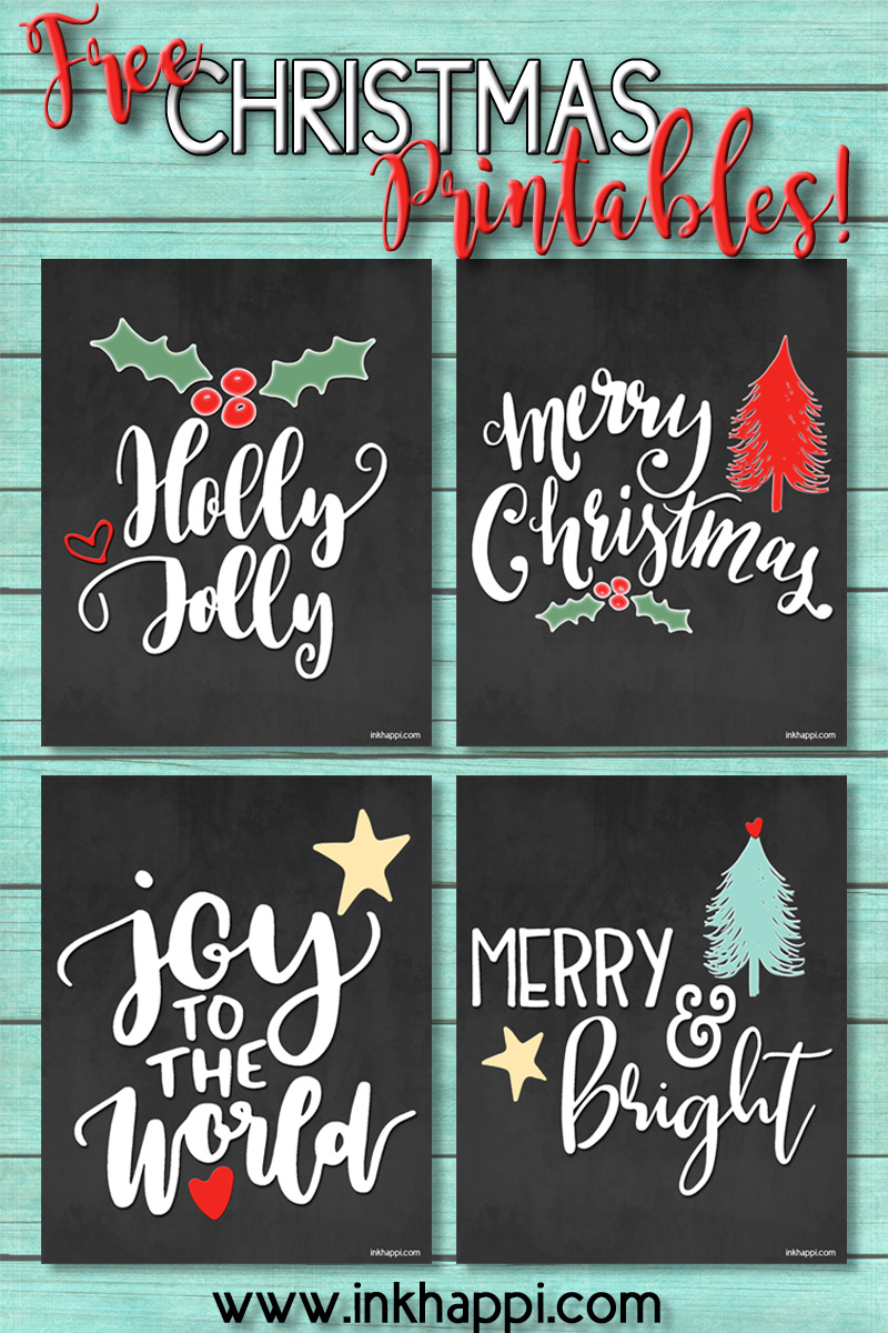 Free Christmas Printables and they #39 re cute inkhappi