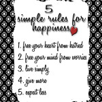 Wisdom & Simple Rules for Happiness