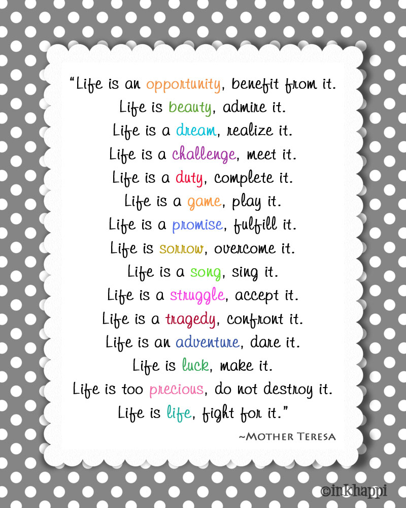 Life... live it - inkhappi