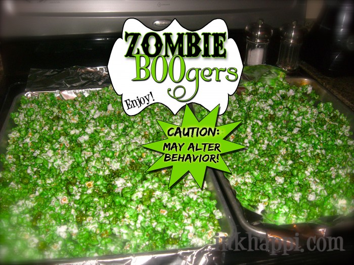 Zombie BOOgers! Something very fun,freaky, delicious, and quick and easy too! Recipe and free printables at inkhappi.com