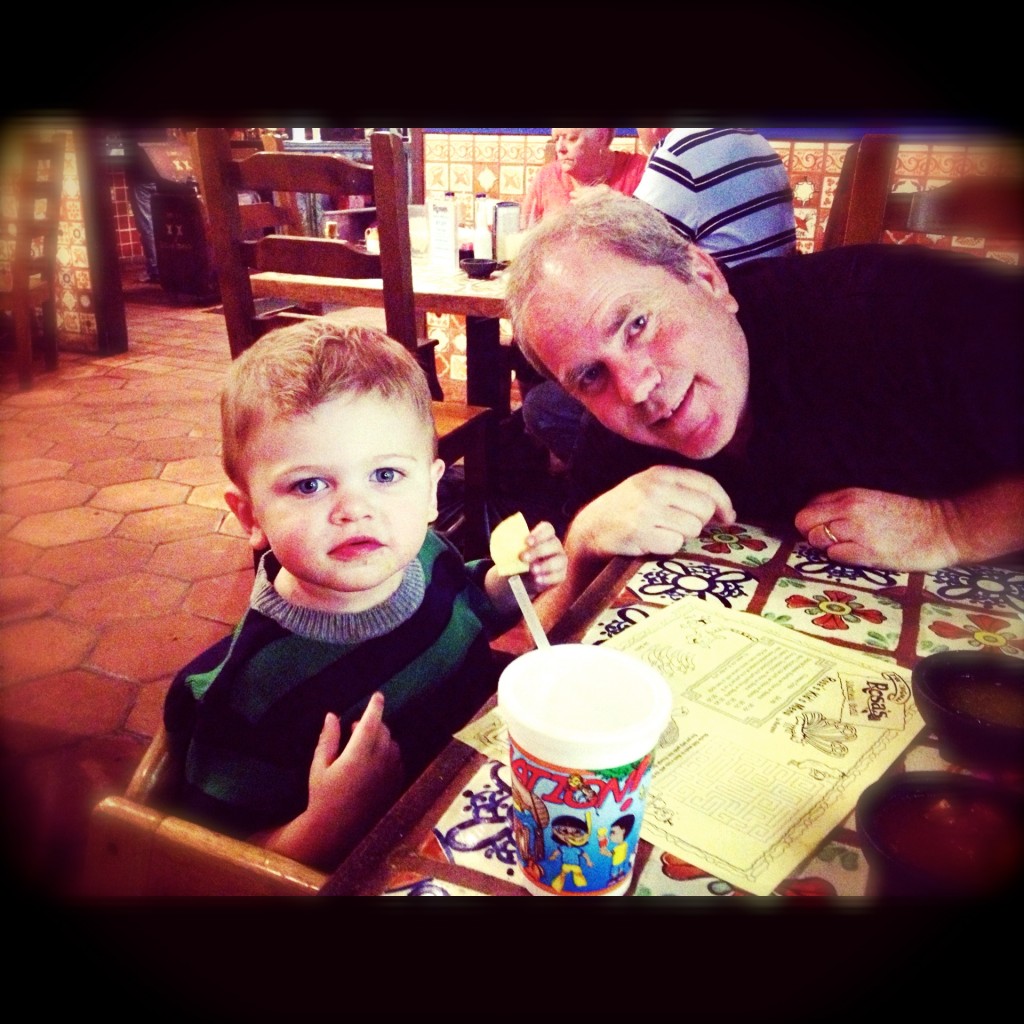 Friday night date with my two handsome boys!