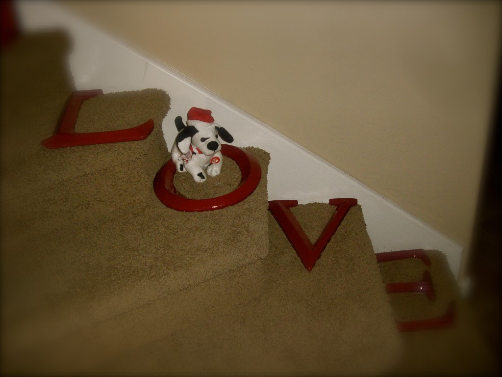 LOVE on the stairway!