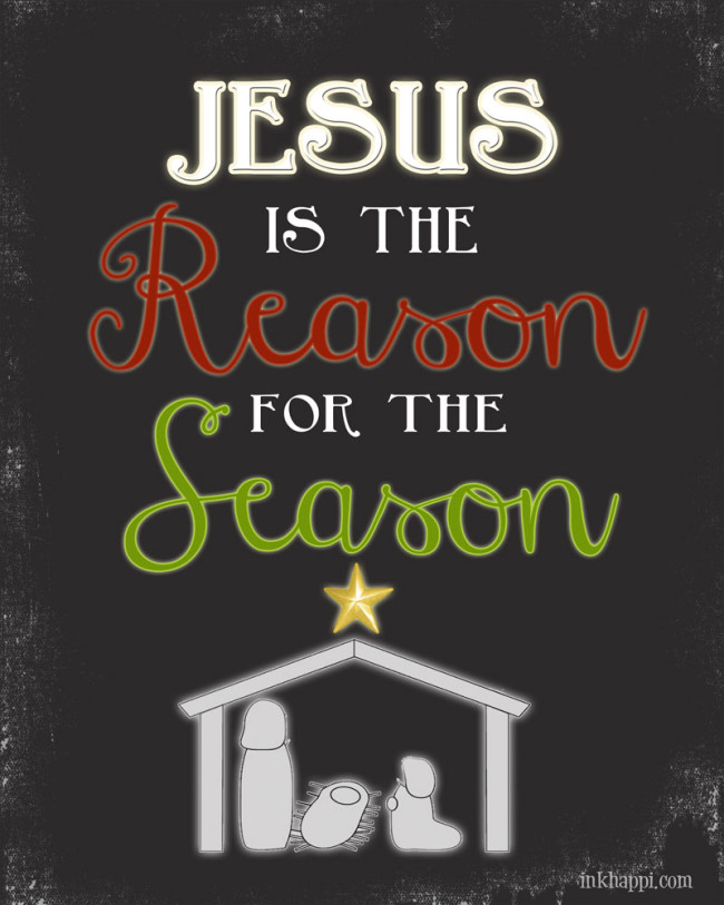 Jesus is the Reason {free printable @inkhappi.com}