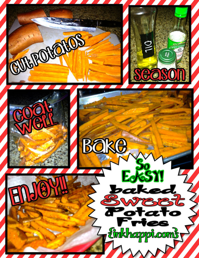 So Easy! Baked sweet potato fries @inkhappi.com So Easy! Baked sweet potato fries!