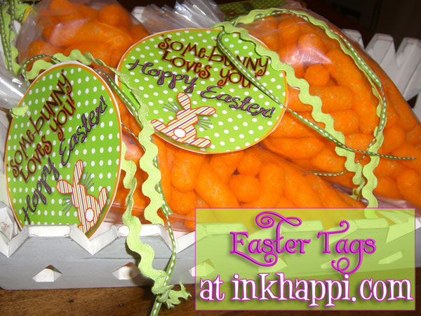 Cheese puff carrots & Easter tags at inkhappi.com - inkhappi