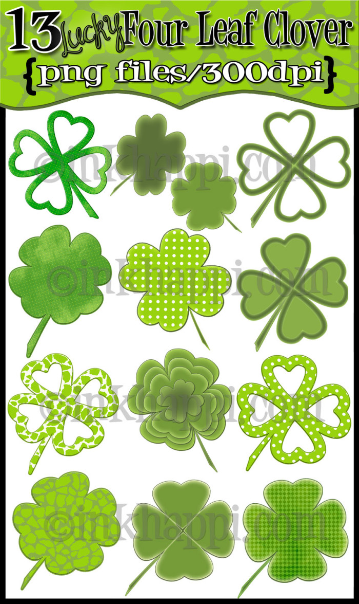 four-leaf-clover digital designs by Jillene @inkhappi.com four-leaf-clover digital designs by Jillene @inkhappi.com