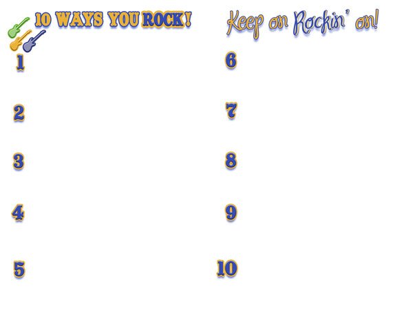 Dad Rocks! Fathers day card with gift ideas at inkhappi.com There is also a generic version... YOU ROCK!