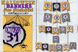 Free halloween printables! Use these banners in different ways to celebrate this spooky holiday! #halloween #banners #freeprintables