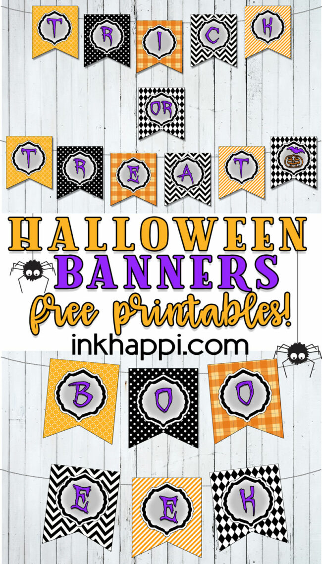 halloween banners free hero Free halloween printables! Use these banners in different ways to celebrate this spooky holiday! #halloween #banners #freeprintables