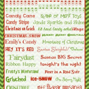 30 favorite Christmas fonts… all free to download!