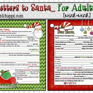 Letters to Santa {mad lib style}… for Adults {wink-wink}