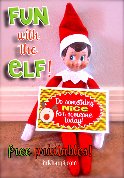 Introducing Elf on the Shelf to a new Christmas! Free printables that can be used for your Elf or other fun ways as they are customizable for your own purpose! 