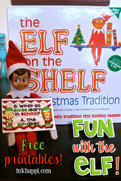 Introducing Elf on the Shelf to a new Christmas! Free printables that can be used for your Elf or other fun ways as they are customizable for your own purpose! 