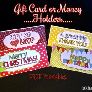 TONS of ideas to use with these free printables!! Great last minute gift ideas!