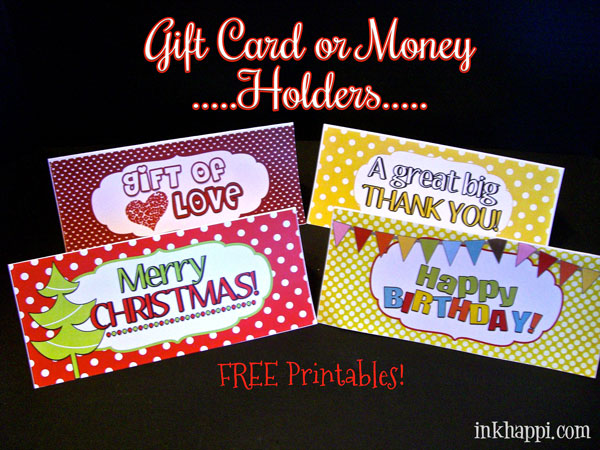 TONS of ideas to use with these free printables!! Great last minute gift ideas!