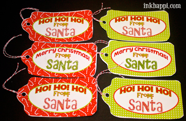  Free printables! Diy glitter gift tags.For those who like to use "special Santa Tags”.  I think these would do nicely! After all Elves certainly know how to use a little glitter. Right?