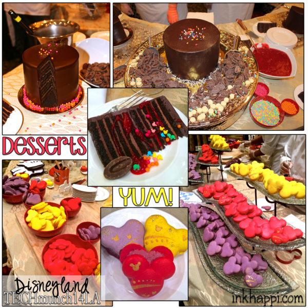 Disneyland Desserts: Mickey macaroons and 12 layer chocolate cake!