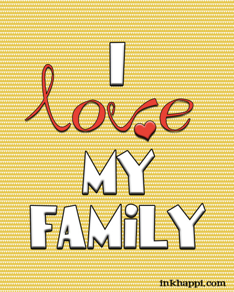 I love my family free printable