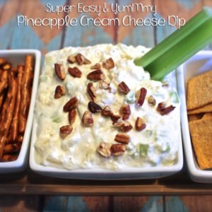 Quick, easy and absolutely YumMmy Pineapple cream cheese dip!