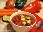 Super easy, healthy and delicious vegetarian chili. This is so good and packed with protein and vegetables!