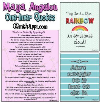 Maya Angelou Quotes and inspiration.. A life well lived! - inkhappi
