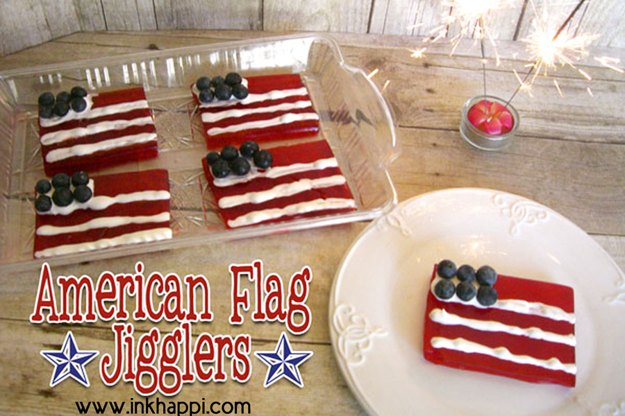 American Flag Jello Jigglers Patriotic Fun With Jello Inkhappi