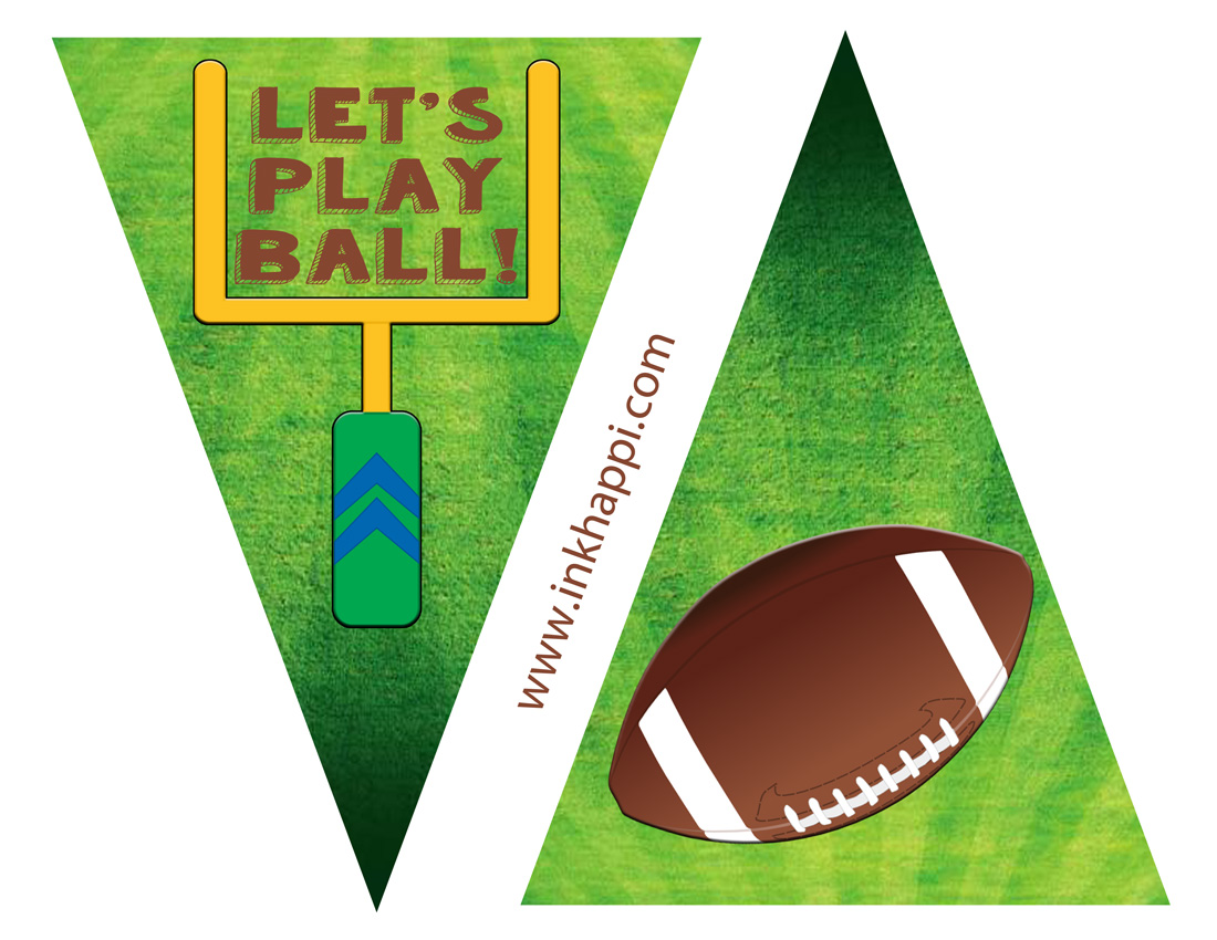 Football free printables for the food table and more inkhappi
