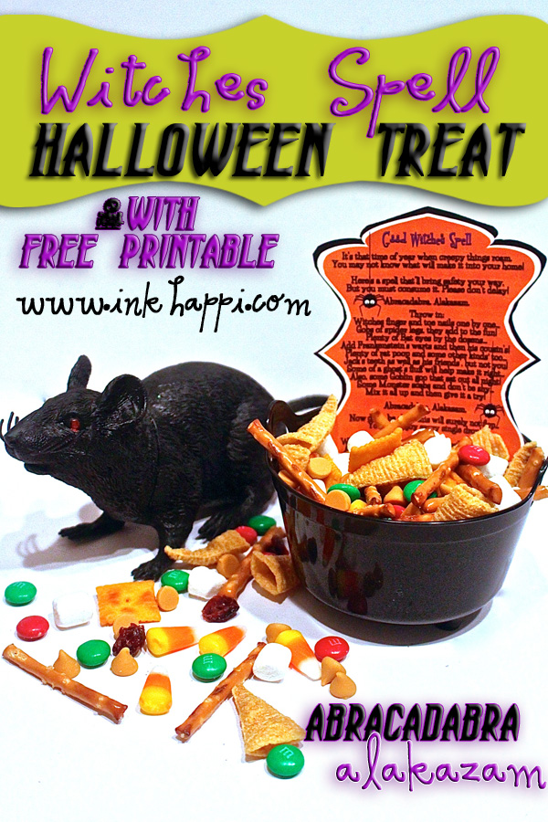 Very fun! Witches Spell Halloween Treat with free printable