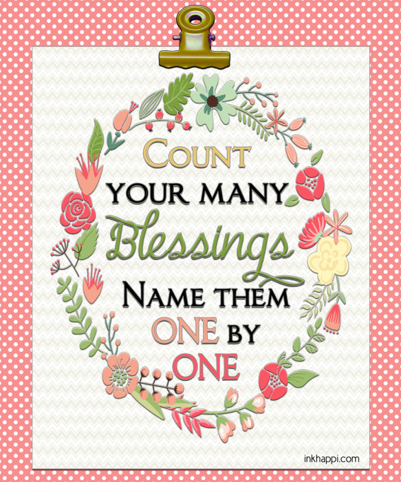 Count Your Blessings Printable With Boxes