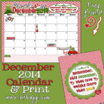 December 2014 Calendar is here. Yep!
