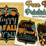 Pretty Fall Printables great for framing or gifting!