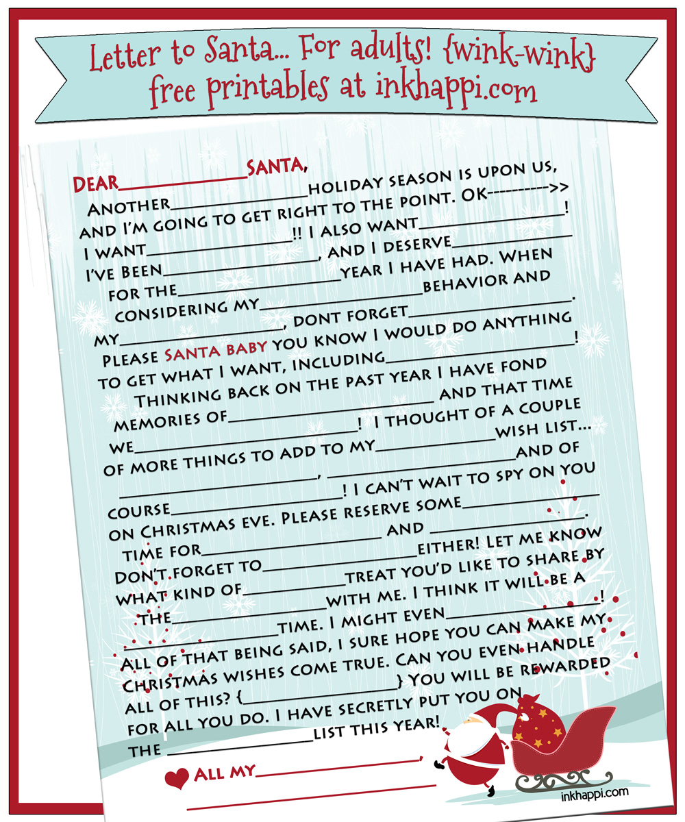 Free Santa Letters For Adults 99