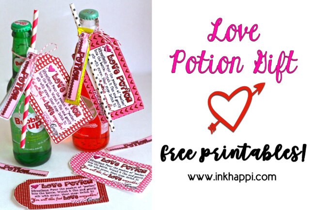 Love potion gift idea! #valentines #freeprintabe