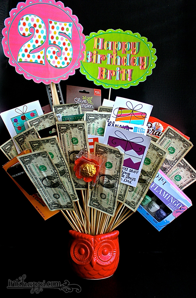 Birthday Gift Basket Idea with Free Printables inkhappi