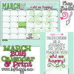 March 2015 Calendar and Print