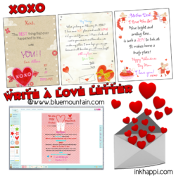 Choose and customize love letters online. Also a $100 Visa eCard giveaway!
