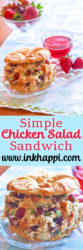 Its so yummy I die! Very simple and easy chicken salad sandwich