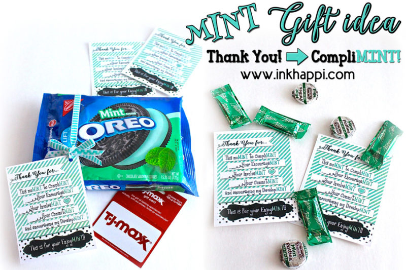 Teacher Appreciation "Minty" Gift Idea and Printable Tags! - inkhappi