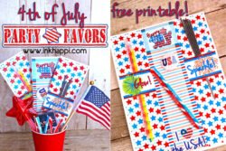 4th of july party favors free printables #4thofJuly #freeprintables #partyfavors
