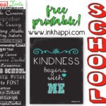 School Fonts… Free download links and a Printable!