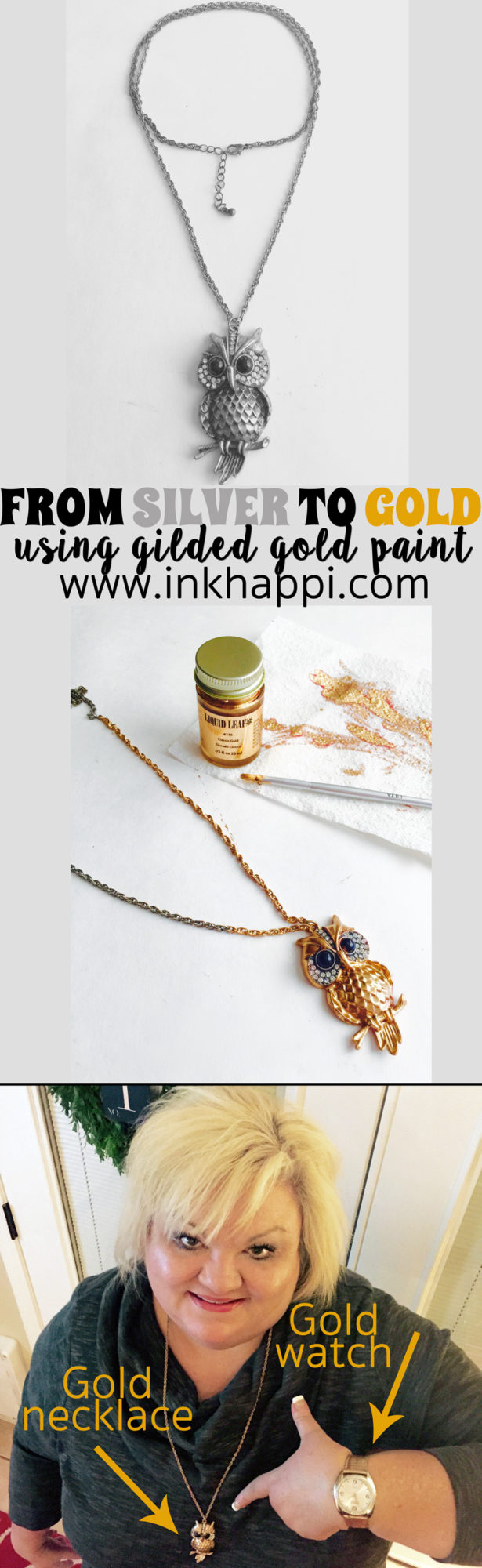 II love accessories and I also love gold gilding paint! Check out how I gave my wardrobe a make-over!