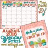 August 2016 Calendar It s about making a plan inkhappi