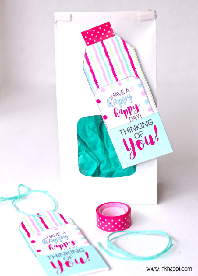 Be prepared to help make someones day happy with these free printable thinking of you gift tags!